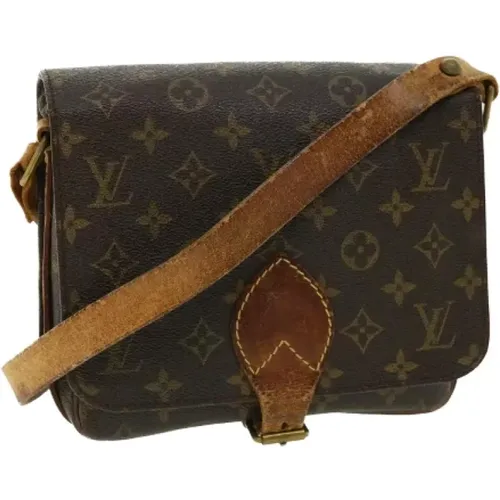 Pre-owned Cross Body Bags, female, , Size: ONE SIZE Coach Beige//Black Canvas Shoulder Bag - Louis Vuitton Vintage - Modalova