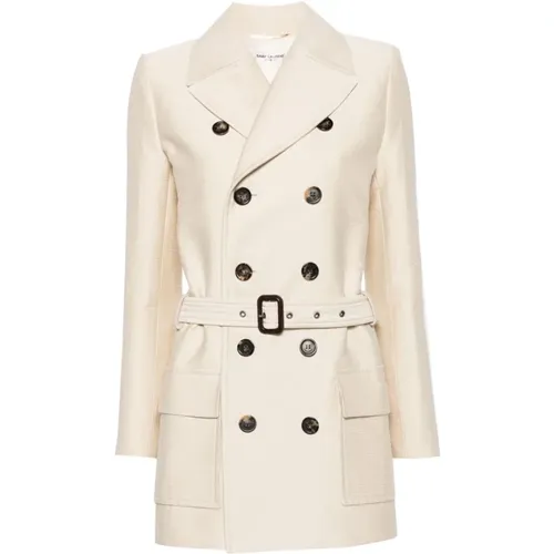 Coats , female, Sizes: XL - Saint Laurent - Modalova