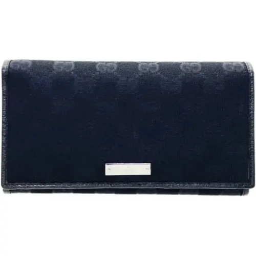 Pre-owned Wallets, female, , Size: ONE SIZE Pre-owned Canvas wallets - Gucci Vintage - Modalova