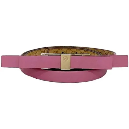 Pre-owned Belts, female, , Size: ONE SIZE Pre-owned Leather belts - Gucci Vintage - Modalova