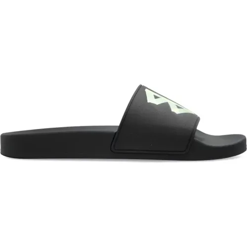 Sliders, female, , Size: 7 US Rubber slides Pool - Balenciaga - Modalova