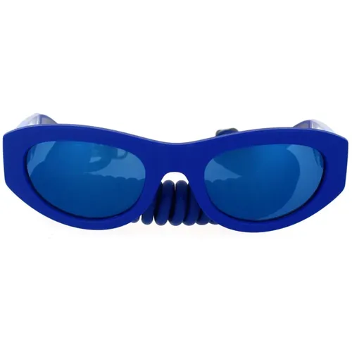 Rubber Mirrored Sunglasses , unisex, Sizes: 54 MM - Dolce & Gabbana - Modalova