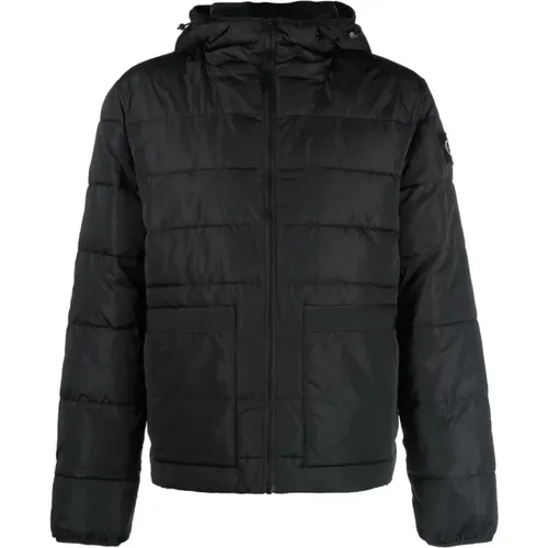Badge elastic jacket , male, Sizes: M, S, XL, L - Calvin Klein Jeans - Modalova