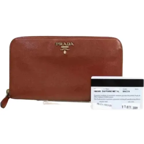 Pre-owned Leather wallets , female, Sizes: ONE SIZE - Prada Vintage - Modalova