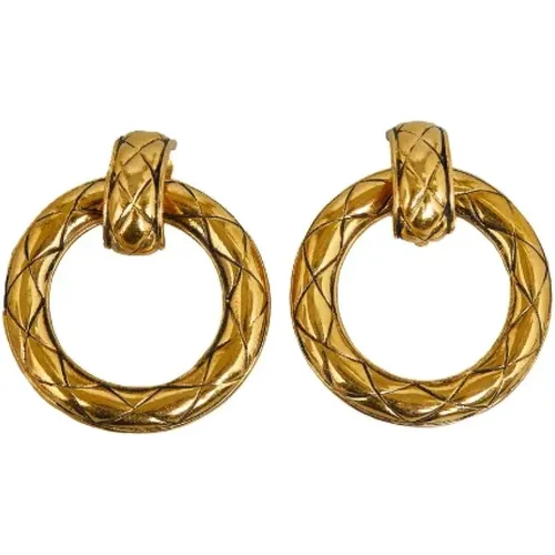 Pre-owned Jewellery, female, , Size: ONE SIZE Pre-owned Metal earrings - Chanel Vintage - Modalova