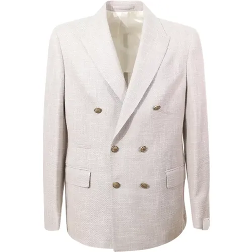 Sand Wool Blend Jacket , male, Sizes: XL, L - Eleventy - Modalova