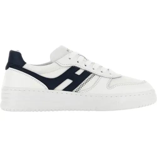 Blaue Sneakers mit Zigzag-Nähten , Herren, Größe: 40 1/2 EU - Hogan - Modalova