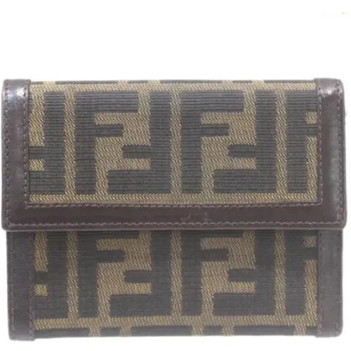 Pre-owned Wallets, female, , Size: ONE SIZE Pre-owned Canvas wallets - Fendi Vintage - Modalova