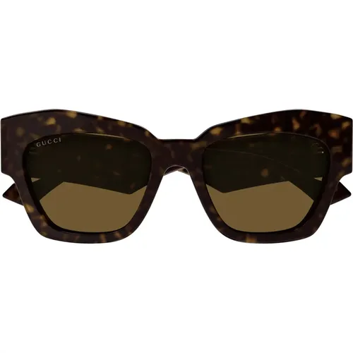 Acetate Sunglasses with Lenses , female, Sizes: 55 MM - Gucci - Modalova