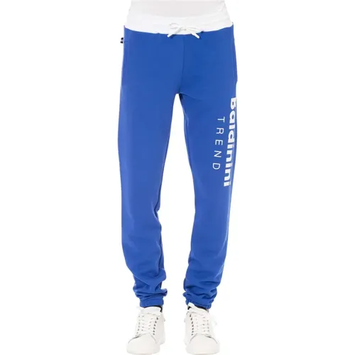 Sweatpants, male, , Size: XS Sporty Sweatpants with Drawstring Closure - Baldinini - Modalova