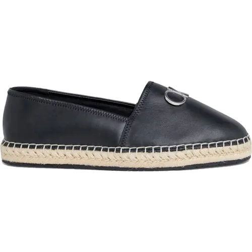 Schwarze Espadrille Re-Lock Damenschuhe , Damen, Größe: 37 EU - Calvin Klein - Modalova