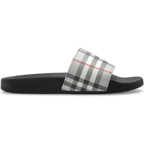 Sliders, female, , Size: 5 US Rubber flip-flops - Burberry - Modalova