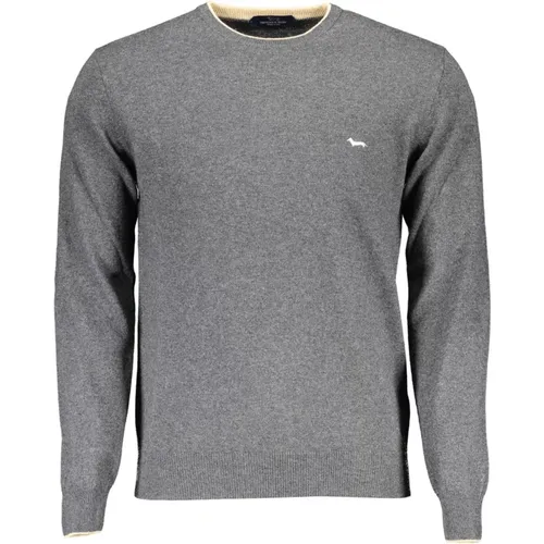 Herren Pullover Grau Langarm , Herren, Größe: 3XL - Harmont & Blaine - Modalova