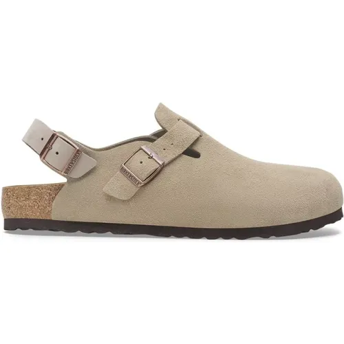 Tokio Taupe Wildleder Ledersandalen , Herren, Größe: 42 EU - Birkenstock - Modalova