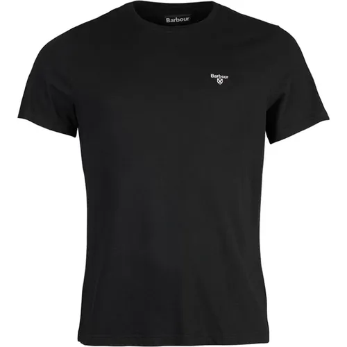 Klassisches schwarzes T-Shirt für Herren , Herren, Größe: 2XL - Barbour - Modalova