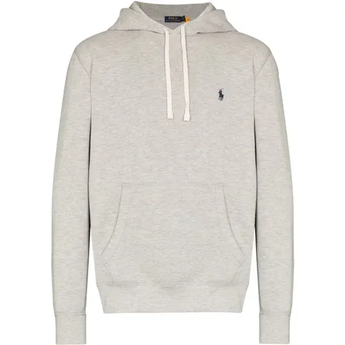 Grauer Pullover mit Pony-Motiv-Kapuze , Herren, Größe: XL - Polo Ralph Lauren - Modalova