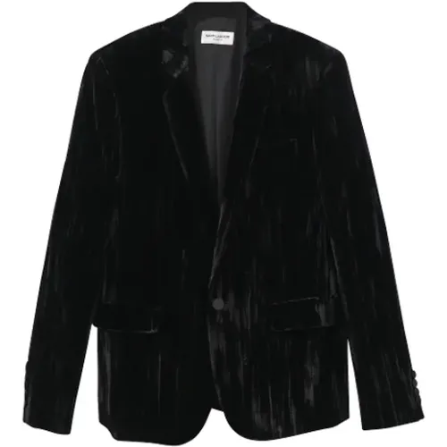 Pre-owned Jackets, male, , Size: XS Pre-owned Velvet outerwear - Yves Saint Laurent Vintage - Modalova