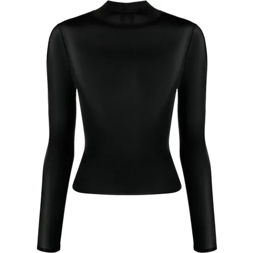 Mockneck 2nd Skin Top , female, Sizes: L, S, M, XS - Courrèges - Modalova