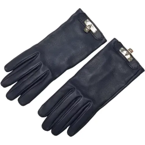 Pre-owned Accessories, female, , Size: ONE SIZE Pre-owned Leather gloves - Hermès Vintage - Modalova