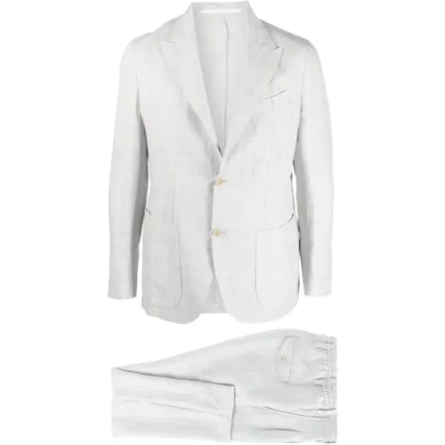 Linen suit with drawsting pants , male, Sizes: XL - Eleventy - Modalova