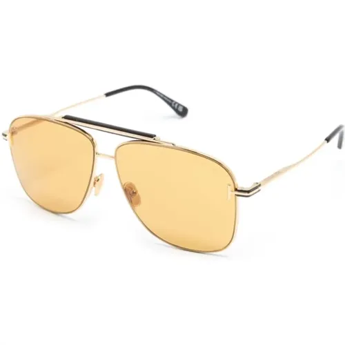 Sunglasses, male, , Size: 60 MM Gold Sungles, versatile and stylish - Tom Ford - Modalova