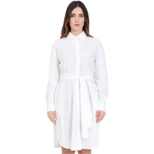 Shirt Kleider , Damen, Größe: L - Armani Exchange - Modalova