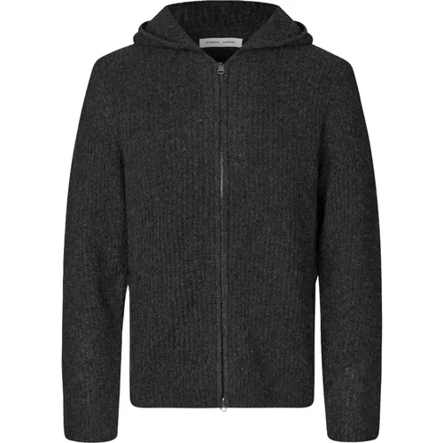 Zip-throughs, male, , Size: M Cozy Wool Blend Sweater - Samsøe Samsøe - Modalova