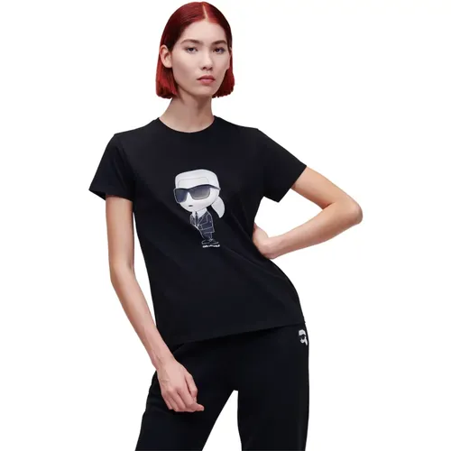 T-Shirt Ikonik 2.0 , female, Sizes: XL - Karl Lagerfeld - Modalova