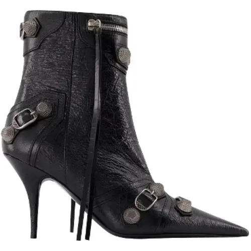 Leather boots , female, Sizes: 3 UK - Balenciaga - Modalova