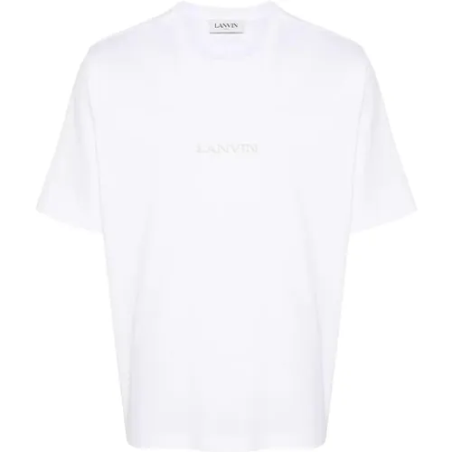 T-Shirts, male, , Size: 3XL Embroidered Loop T-Shirt - Lanvin - Modalova