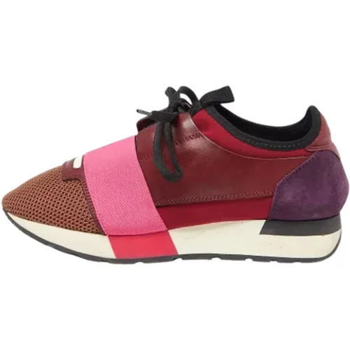 Pre-owned Leather sneakers , female, Sizes: 4 UK - Balenciaga Vintage - Modalova