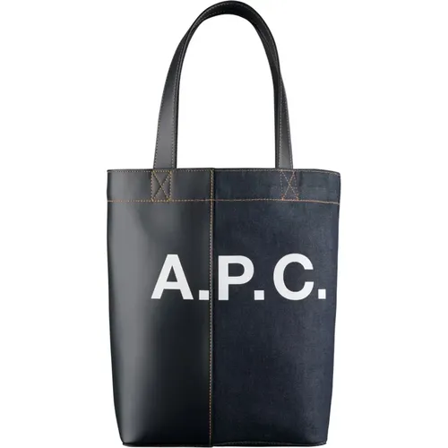 Blauer Denim Tote Beutel Unisex - A.P.C. - Modalova