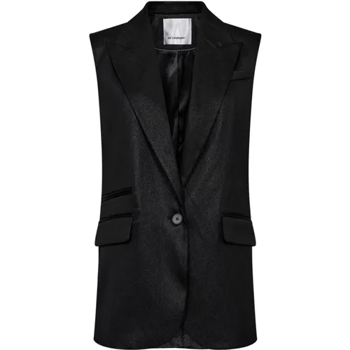 Oversize Vest Blazer in Schwarz , Damen, Größe: M - Co'Couture - Modalova