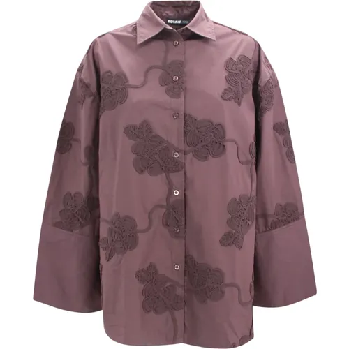 Shirts, female, , Size: XS Flower Oversized Shirt - Rotate Birger Christensen - Modalova