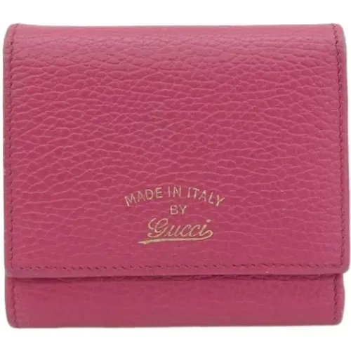 Pre-owned Wallets, female, , Size: ONE SIZE Pre-owned Leather wallets - Gucci Vintage - Modalova