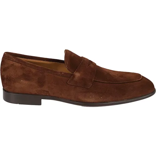 Loafers, male, , Size: 7 US Cocoa Moccasin Loafers - Salvatore Ferragamo - Modalova