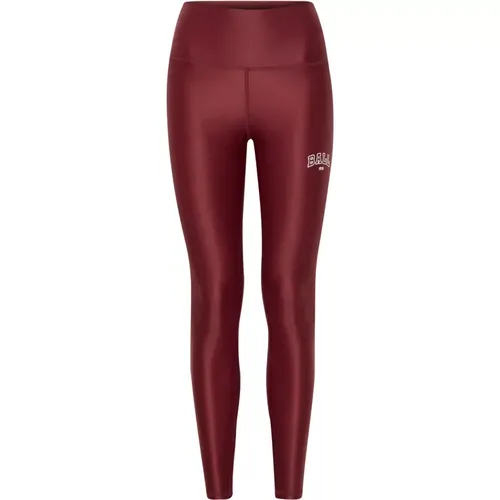 Stylische Sport Leggings Bordeaux , Damen, Größe: M - Ball - Modalova