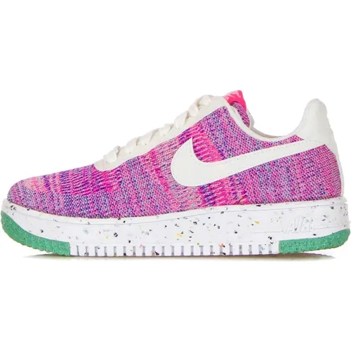 Crater Flyknit Niedriger Sneaker Fuchsia Glow , Damen, Größe: 37 1/2 EU - Nike - Modalova