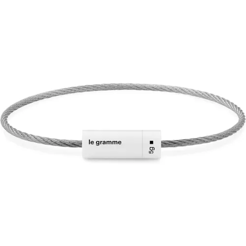 Bracelets, unisex, , Size: S Cable Bracelet - Le Gramme - Modalova