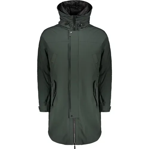 Down Coats, male, , Size: M Double Hooded Parka with Goose Down - Moorer - Modalova