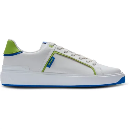 B-Court smooth leather trainers , male, Sizes: 10 UK - Balmain - Modalova