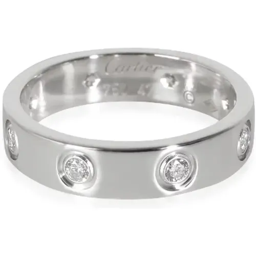 Pre-owned Jewellery, female, , Size: ONE SIZE Pre-owned White Gold rings - Cartier Vintage - Modalova