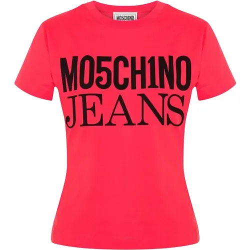 T-Shirts, female, , Size: S Short Sleeve Fashion T-Shirt - Moschino - Modalova