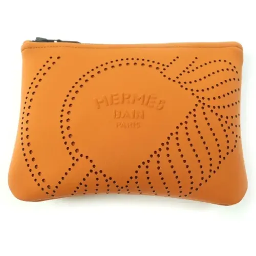 Pre-owned Clutches, female, , Size: ONE SIZE Pre-owned Canvas pouches - Hermès Vintage - Modalova