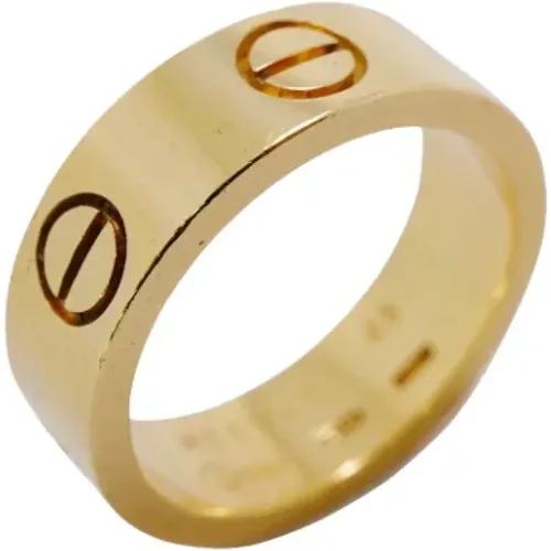 Pre-owned Jewellery, female, , Size: ONE SIZE Pre-owned Gold rings - Cartier Vintage - Modalova