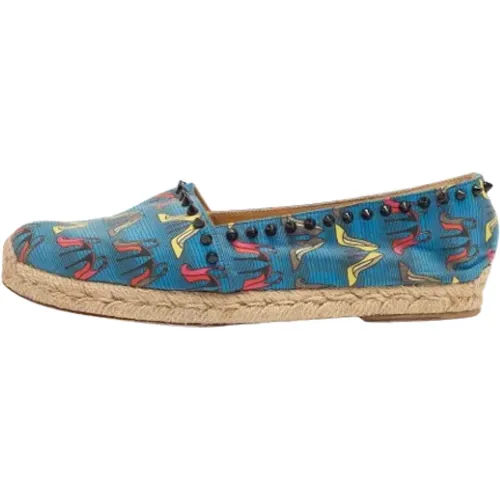 Pre-owned Canvas flats , female, Sizes: 7 UK - Christian Louboutin Pre-owned - Modalova