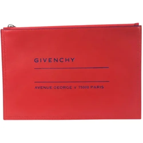 Pre-owned Leather clutches , female, Sizes: ONE SIZE - Givenchy Pre-owned - Modalova