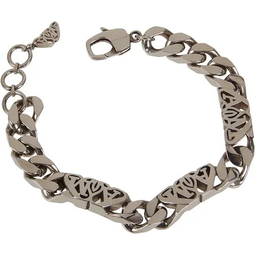 Men's Accessories Bracelets Metallic Ss24 , male, Sizes: ONE SIZE - alexander mcqueen - Modalova