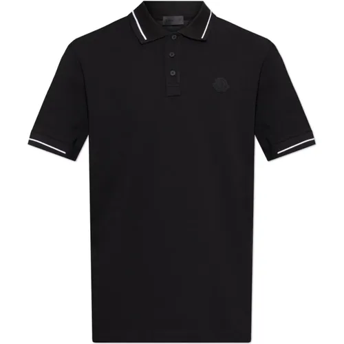 Polo Shirts, male, , Size: 2XL Polo with logo - Moncler - Modalova