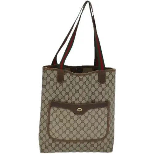 Pre-owned Shoulder Bags, female, , Size: ONE SIZE Pre-owned Canvas totes - Gucci Vintage - Modalova